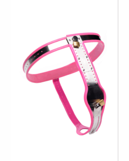 Roestvrijstalen Verstelbare Vrouwen Kinky Chastity Belt – Roze