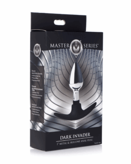 Dark Invader – Metaal en Silicoon Anale Plug – Klein