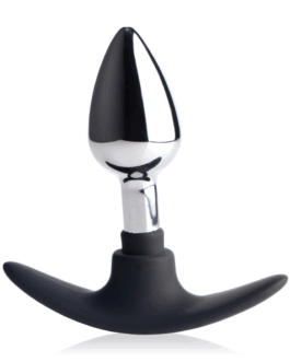 Dark Invader - Metaal en Silicoon Anale Plug - Klein