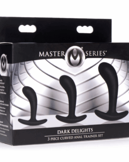 Dark Delights – 3 Delige Gebogen Anale Trainer Set