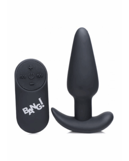 Vibrerende Siliconen Butt Plug met Afstandsbediening