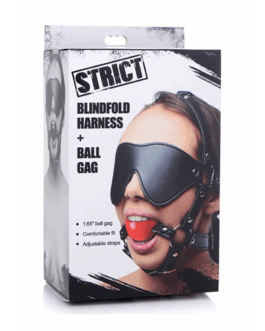 ST Blinde Vouw Harnass met Ball Gag