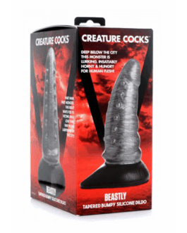 Beastly – Tapered Bumpy Silicone Dildo