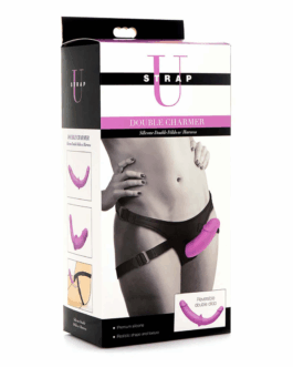 Double Charmer – Silicone Double Dildo met Harness