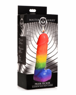 Pride Pecker – Regenboog Druipkaars