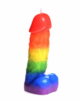 Pride Pecker – Regenboog Druipkaars