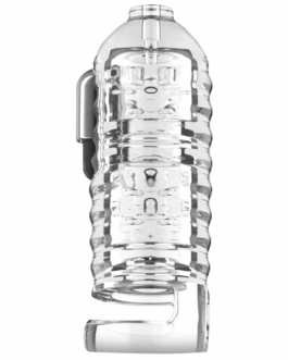 Melker TPE Masturbator met Ball Strap – Doorzichtig