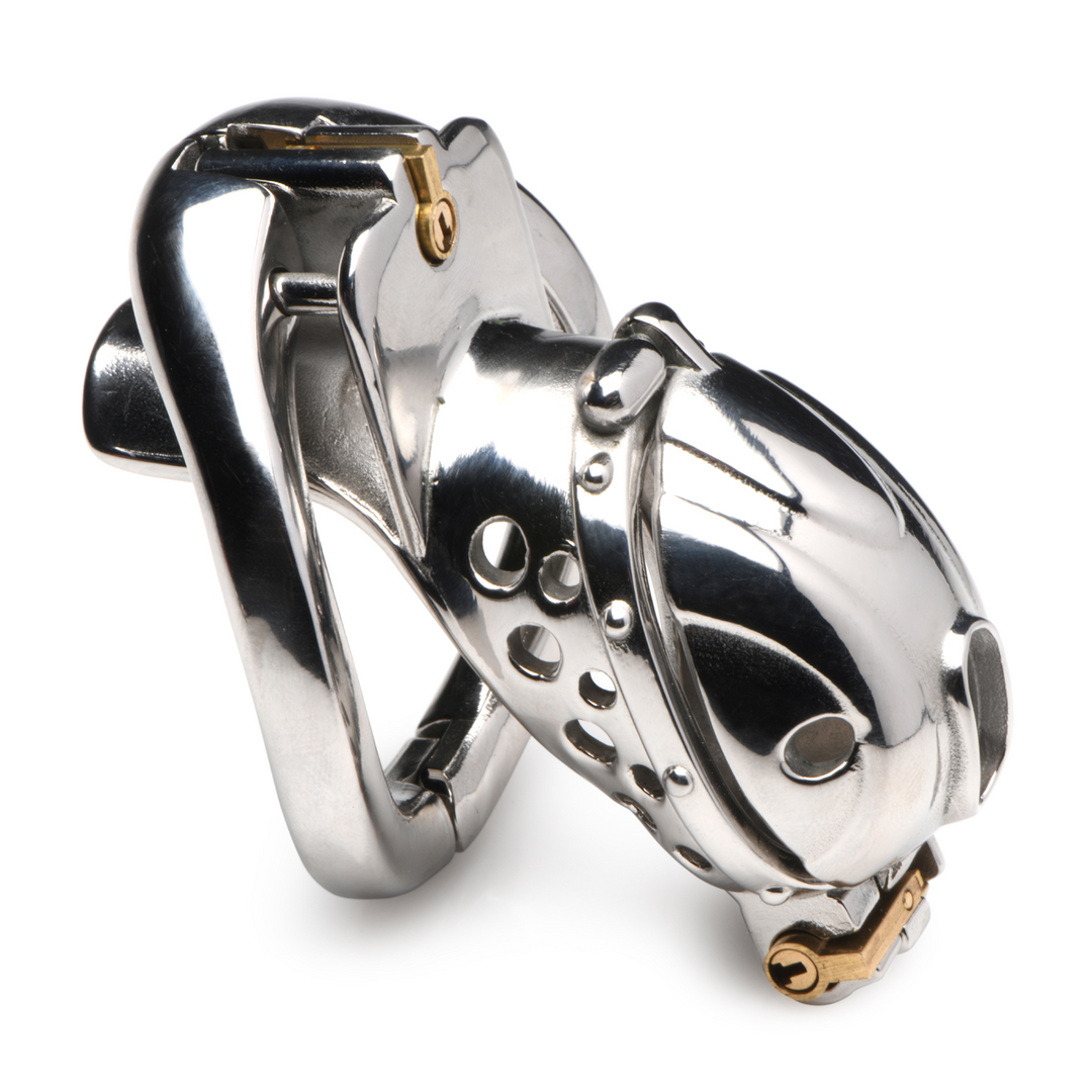 Deluxe Vergrendelbare Chastity Cage - Afbeelding 3
