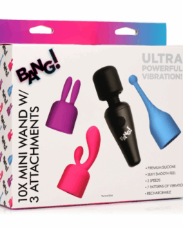 Mini Wand Massager met 3 Opzetstukken