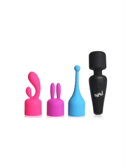 Mini Wand Massager met 3 Opzetstukken