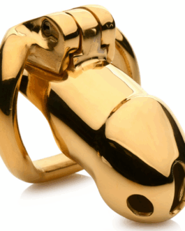 Midas Locking Chastity Cage – 18K Goud Geplateerd – Goud