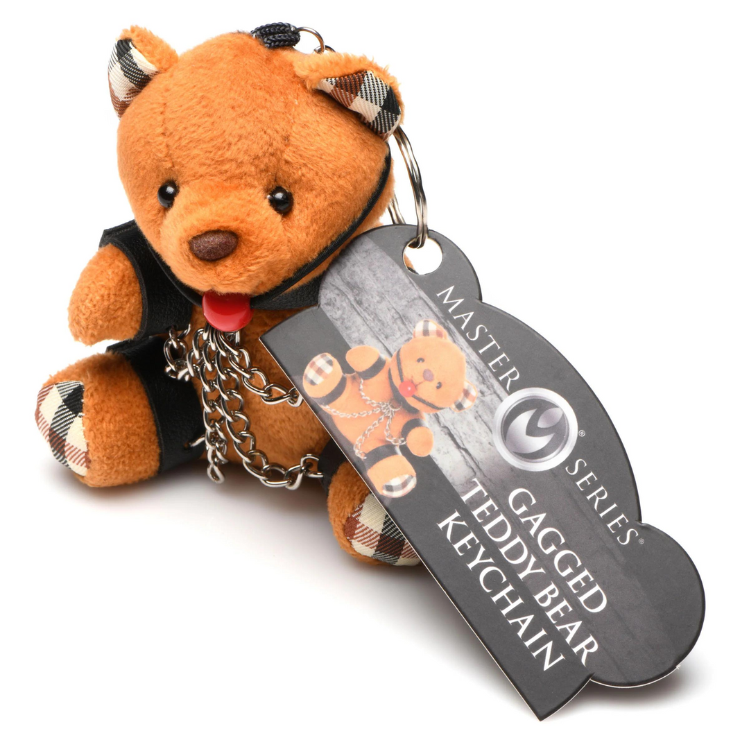 Gegeselde Teddybeer Sleutelhanger - Bruin - Afbeelding 2