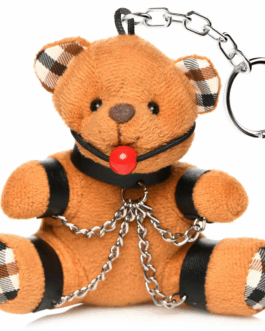 Gegeselde Teddybeer Sleutelhanger – Bruin