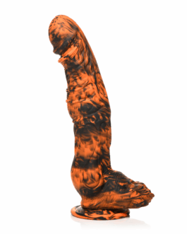 Sabretooth – Silicone Dildo – Oranje/Zwart