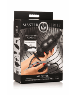 Ass Puffer – Nubbed Inflatable Silicone Anale Plug – Zwart