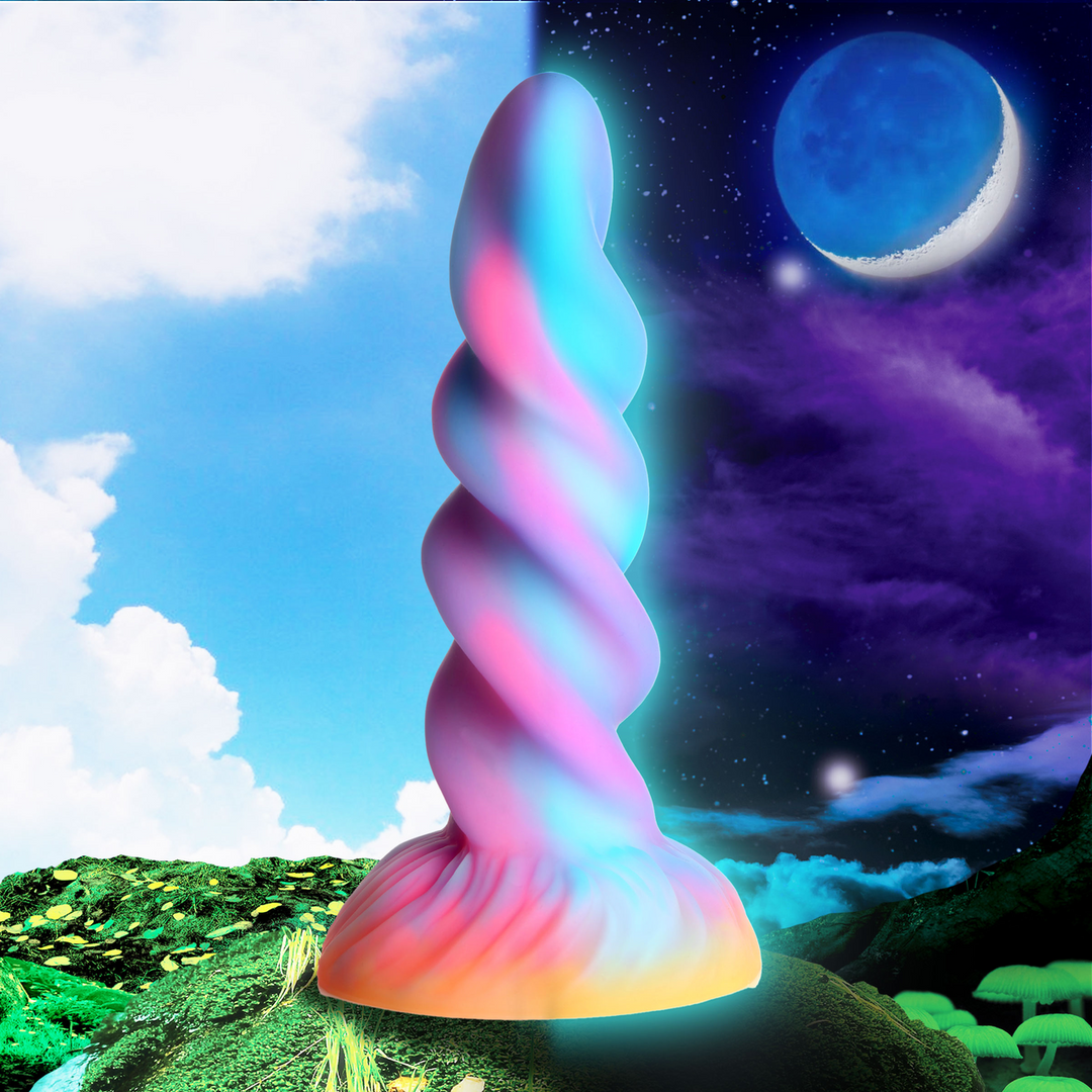 Moon Rider - Glow-in-the-Dark Eenhoorn Dildo - Afbeelding 7