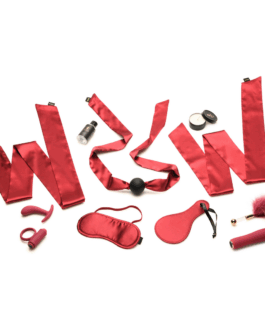 Lover’s Bondage Massage Set – Rood