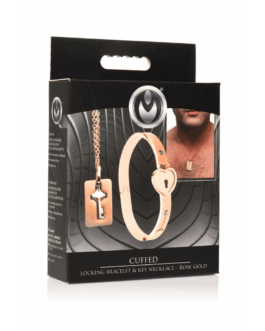 Geknoopte Sluiting Armband en Sleutelhanger Ketting – Roségoud