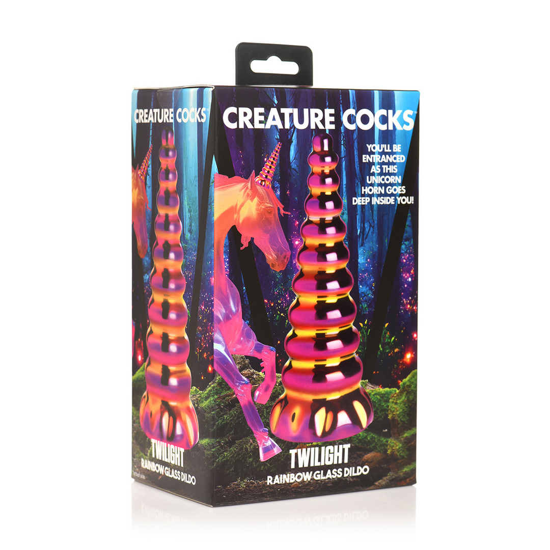Twilight - Rainbow Glazen Dildo - Afbeelding 2