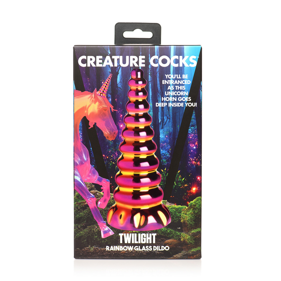 Twilight - Rainbow Glazen Dildo - Afbeelding 3