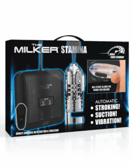 De Milker Stamina – Automatische Vibratie en Zuig Stroker – Transparant