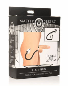 Tug and Plug – Cock- en Ballring met Anale Plug