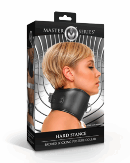 Hard Stance – Gevoerde Vergrendelbare Houdingskraag – Zwart