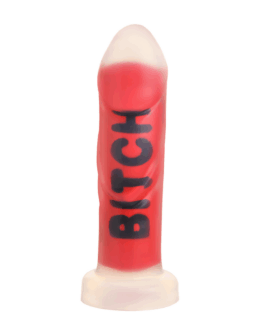 BITCH – Siliconen Dildo – Rood