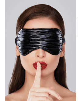 Butter Soft – Faux Leather Mask met Ruffles – One Size