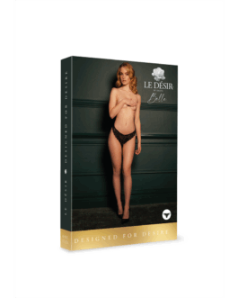 Zoé – Elastische Kant Slip met Rugvetering en Gouden Details – One Size