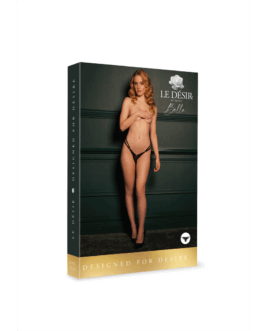 Ella – Elastische Mesh String met Sliders en Gouden Details – One Size