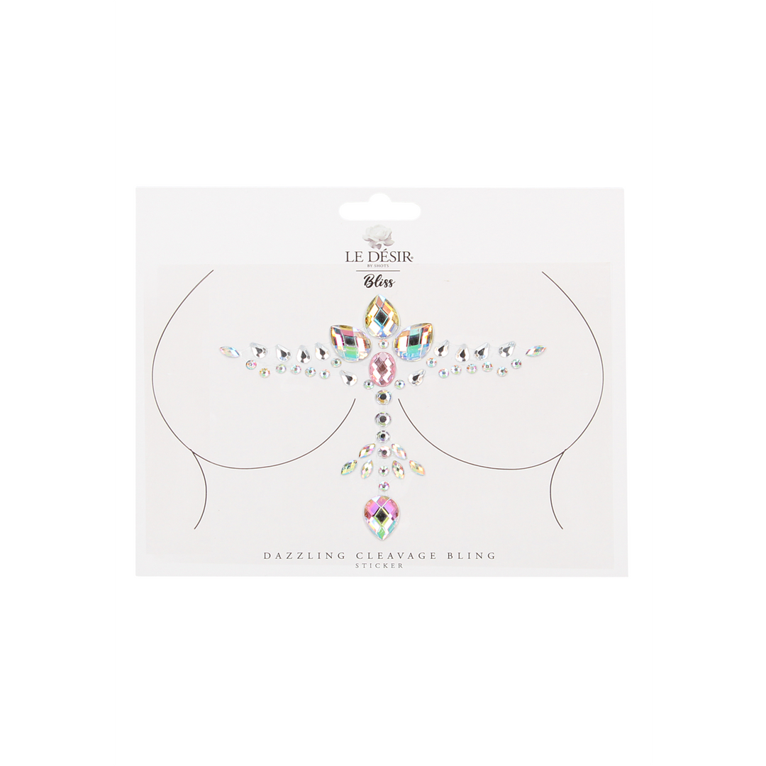 Stralende Cleavage Bling Sticker - Afbeelding 2
