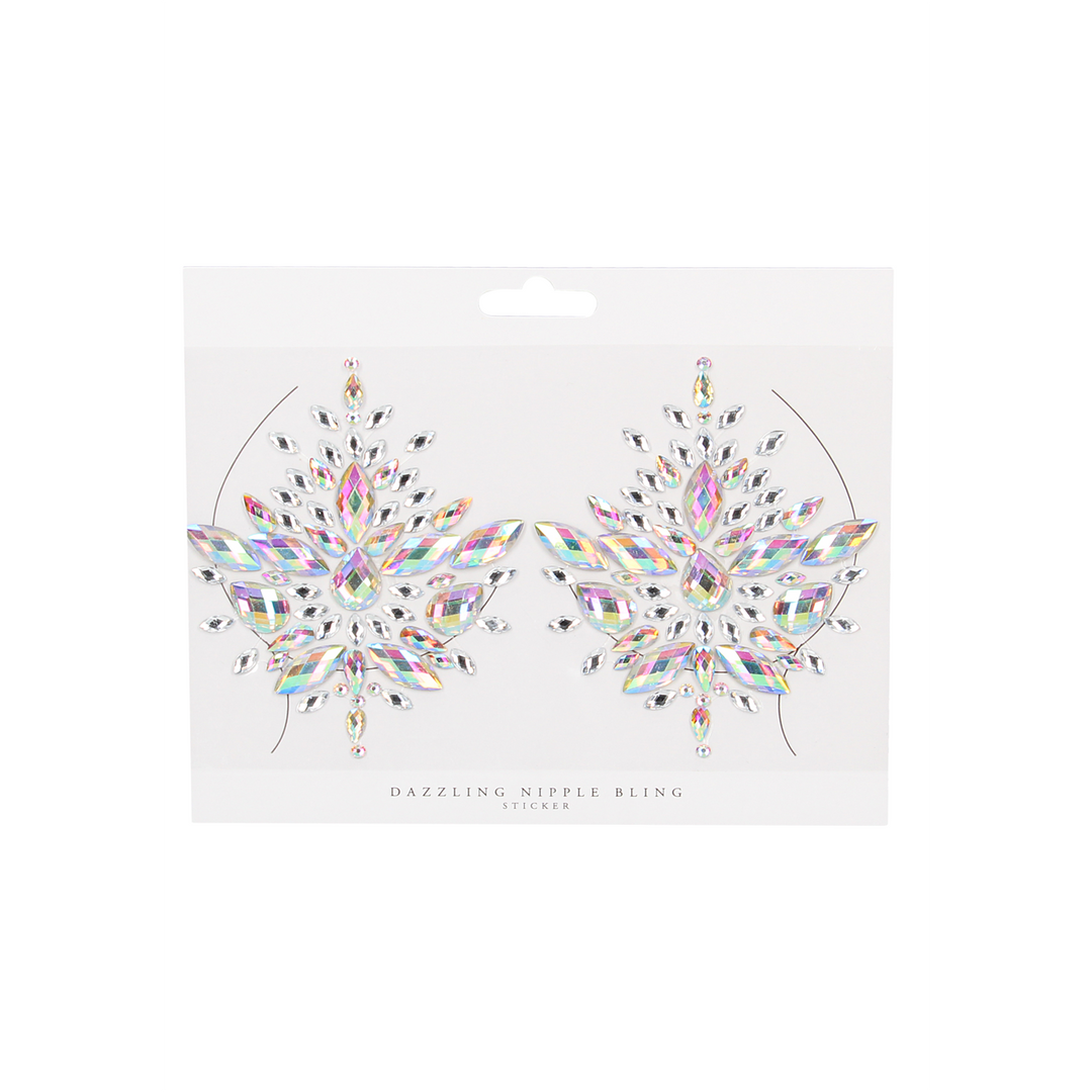 Stralende Nipple Bling Sticker - Afbeelding 2