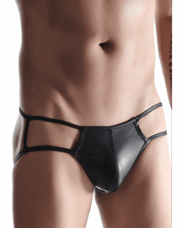 Wetlook Men’s briefs – XXL – Black