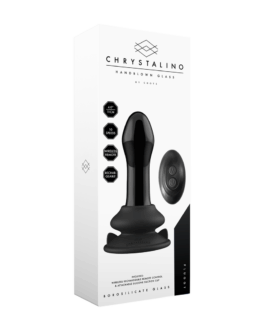 Pluggy – Glazen Vibrator met Zuignap