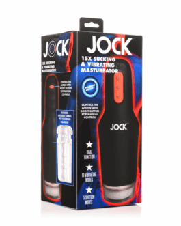 Zuig- en Vibrerende Masturbator – 15X – Zwart