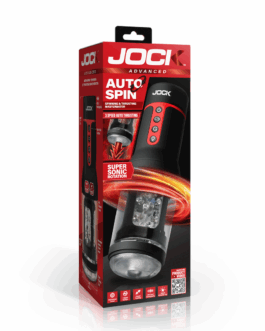Auto Spin – Draaien en Duwen Masturbator – Transparant/Zwart