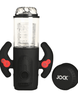 Turbo Max – Draaien, Duwen en Zuigen Masturbator – Transparant/Zwart