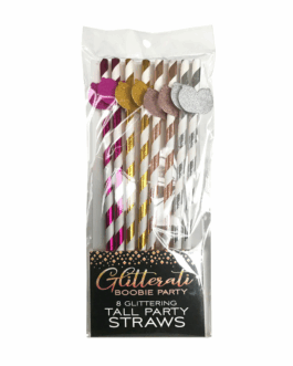 Glitterati – Boobie Tall Party Rietjes