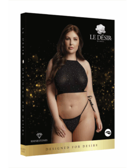 Festive Rhinestone Top and Thong – Plus Size