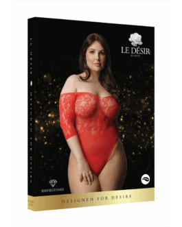 Presents Rhinestone Off Shoulder Bodysuit – Plus Size