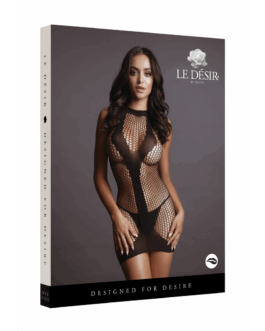 Net Contrast Mini Dress – One Size