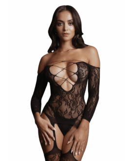 Criss Cross Neck Bodystocking – One Size
