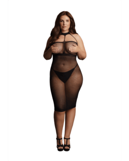 Hoge Hals Jurk – Plus Size