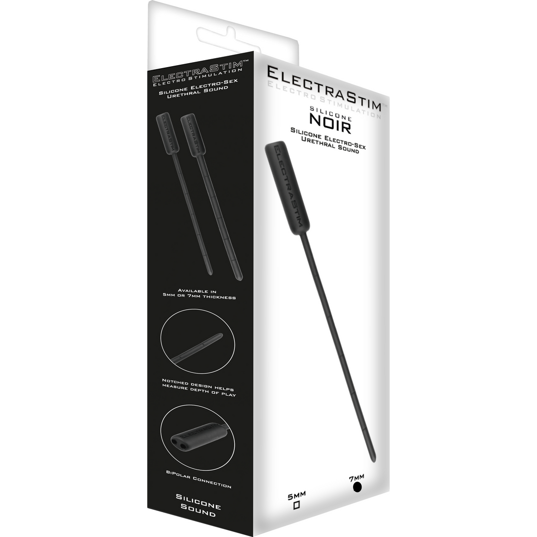 Silicone Noir Flexibel Geluid - 7mm - Zwart - Afbeelding 2