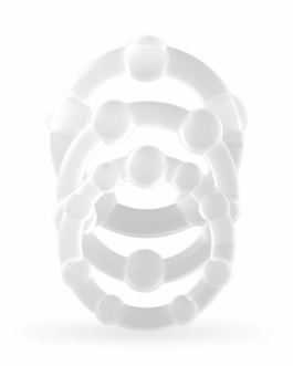 Triple Bead – Cockring Set – Doorzichtig