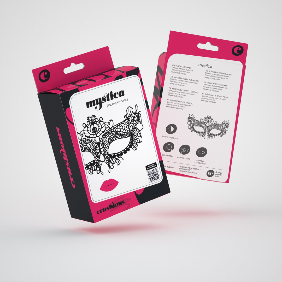 Mystica - Kantmasker - Zwart - Afbeelding 2