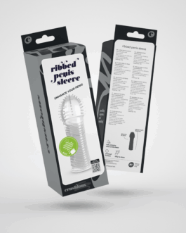 Geribbelde Penis Sleeve – Transparant