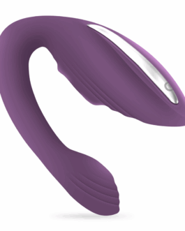 Pleasuriser – Rechargeable Vibrator with Waterbased Lubricant – 1.7 fl oz / 50 ml – Purple