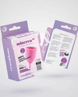 Minerva – Menstruatiecup met Zakje – XS – Roze